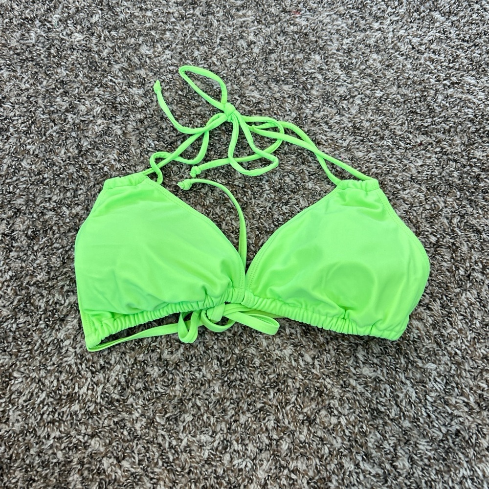 Neon Green Bikini Top